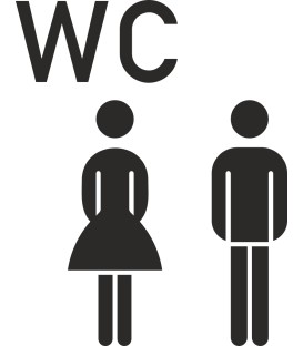 Aufkleber Gemischtes WC (ohne Hintergrund)