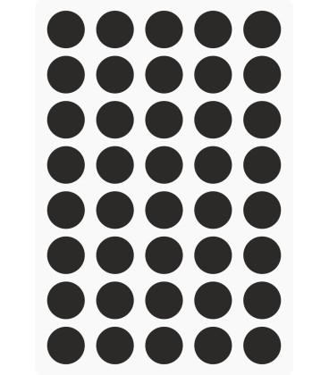 Markierungsaufkleber Ø 15 mm pro Blatt (40 Stück)