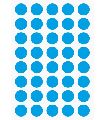 Markierungsaufkleber Ø 15 mm pro Blatt (40 Stück)