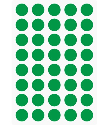 Markierungsaufkleber Ø 15 mm pro Blatt (40 Stück)
