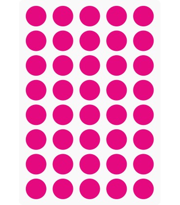 Markierungsaufkleber Ø 15 mm pro Blatt (40 Stück)
