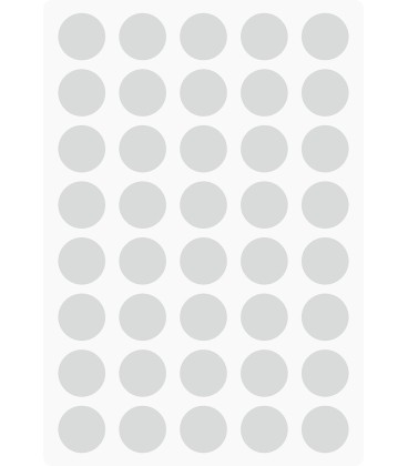 Markierungsaufkleber Ø 15 mm pro Blatt (40 Stück)