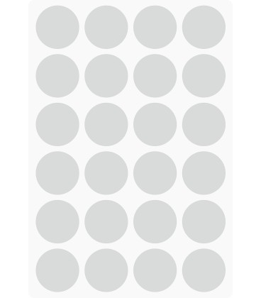 Markierungsaufkleber Ø 25 mm pro Blatt (24 Stück)