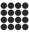Markierungsaufkleber Ø 30 mm pro Blatt (16 Stück)