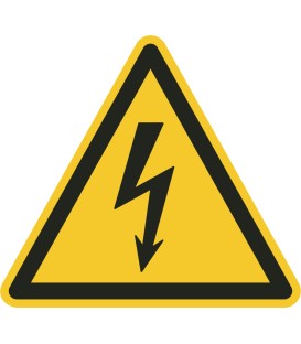 "Warnung vor elektrischer Spannung"-Fußbodenaufkleber